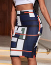 Printed High Waist Skirt