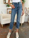 Judy Blue Full Size Cuffed Hem Slim Jeans