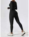 Square Neck Long Sleeve Sports Jumpsuit