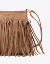 Adored PU Leather Crossbody Bag with Fringe