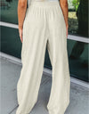 Drawstring Wide Leg Pants