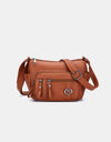 PU Leather Adjustable Strap Shoulder Bag