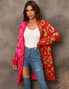 Leopard Button Down Longline Cardigan