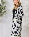 BiBi Leopard Open Front Cardigan