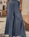 Printed Tied Wide Leg Pants