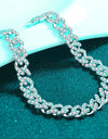 4.63 Carat Moissanite 925 Sterling Silver Bracelet