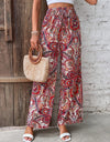 Printed Wide Leg Pants