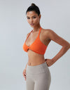 Twisted Halter Neck Active Bra