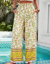 Printed High Waist Wide Leg Pants