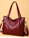 PU Leather Medium Handbag