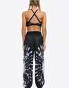 Exotic Style Printed Ruched Pants