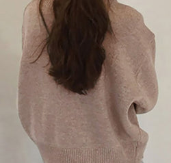 Dropped Shoulder Buttoned Cardigan