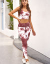 Tie-dye Crop Top and Leggings Set