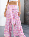 Printed High-Rise Tied Culottes