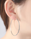 925 Sterling Silver Hoop Earrings