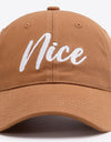 NICE Adjustable Cotton Baseball Cap