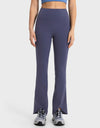 Wide Waistband Bootcut Sports Pants