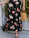 Plus Size Floral High-Rise Skirt