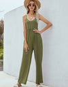 Adjustable Spaghetti Strap Jumpsuit with Pockets