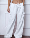 Drawstring Waist Pants with Pockets