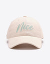 NICE Adjustable Cotton Baseball Cap