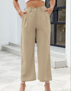 Pocketed High Waist Pants