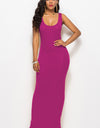 Scoop Neck Wide Strap Maxi Dress