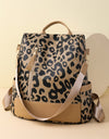 Leopard PU Leather Backpack Bag