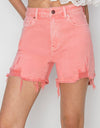 RISEN High Rise Distressed Denim Shorts