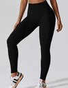 Wide Waistband Slim Fit Long Sports Leggings