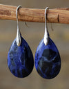 Natural Stone Teardrop Earrings