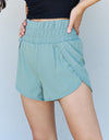 Ninexis Stay Active High Waistband Active Shorts in Pastel Blue