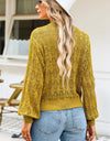 Openwork V-Neck Cardigan