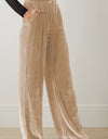 Loose Fit High Waist Long Pants with Pockets