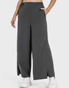 Slit Wide Leg Active Pants