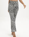 Zebra Print Straight Leg Pants