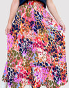 Printed Elastic Waist Skirt