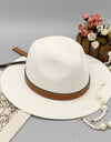 Wide Brim Paper Braided Hat