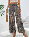 Printed Wide Leg Pants