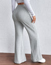 Ribbed Wide Leg Long Pants