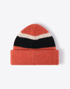 Tricolor Cuffed Knit Beanie