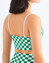 Breathable Checkered Sports Bra