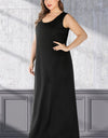 Plus Size Scoop Neck Maxi Tank Dress