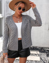 Open Front Long Sleeve Cardigan