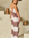 Tie-Dye V-Neck Maxi Cami Dress