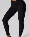 Slim Fit Wide Waistband Sports Leggings