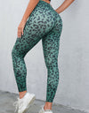 Leopard Print Wide Waistband Leggings