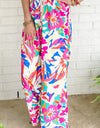 Printed Wide Leg Pants