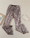 Sequin Striped High Waist Bootcut Pants