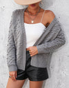 Open Front Long Sleeve Cardigan